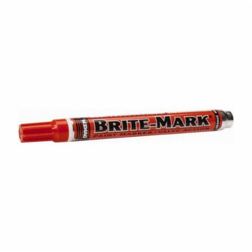 Dykem® BRITE-MARK® 84005 General Purpose Permanent Paint Marker, Medium Tip, Aluminum, Orange
